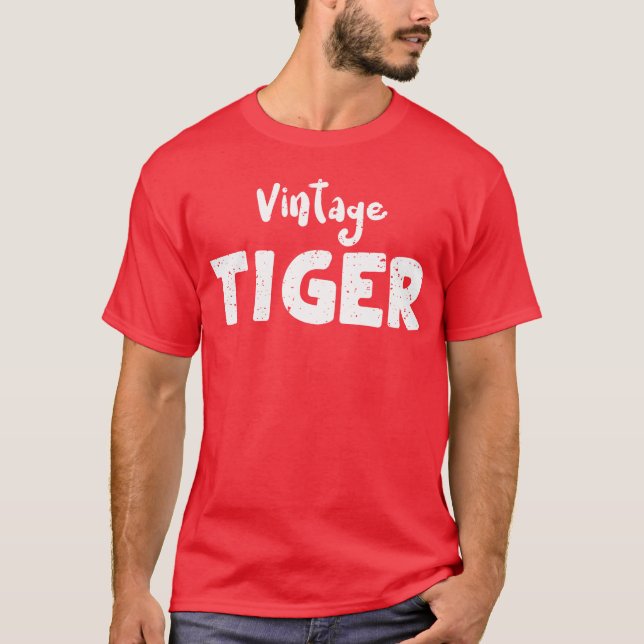 Vintageiger Djur T Shirt (Framsida)