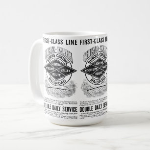 VintageIllinois central RR Kaffemugg