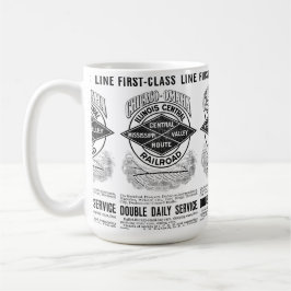VintageIllinois central RR Kaffemugg