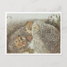 Vintageillustration Annie French "Bruden" 