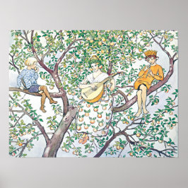 Vintageillustration av Elsa Beskow Poster