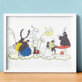 Vintageillustration av Else Wenz Vietor Poster