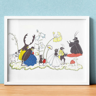 Vintageillustration av Else Wenz Vietor Poster