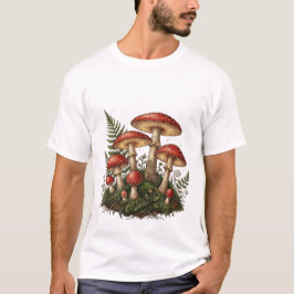 Vintageillustration av flugsvamp t shirt