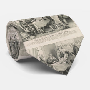 Vintageillustration av förklaringkommittén slips