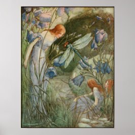 Vintageillustration av Frank C. Pape Poster