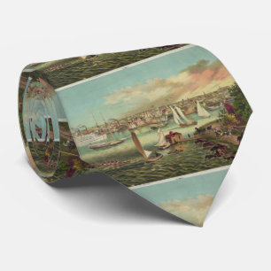 Vintageillustration av Newport RI (1876) Slips