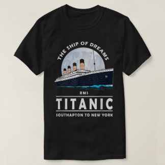 Vintageillustration av oceanfartyg t shirt
