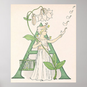 Vintageillustration av Ottilia Adelborg Affisch