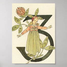 Vintageillustration av Ottilia Adelborg Mini Pos Poster