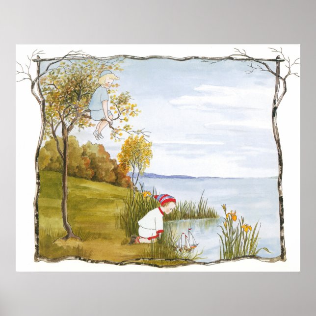 Vintageillustration av Sibylle Von Olfers Affisch (Framsidan)