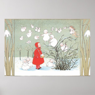 Vintageillustration av Sibylle Von Olfers Affisch