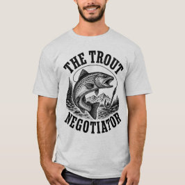 Vintageillustration Bergflodsscen Rustik T Shirt