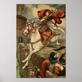 Vintageillustration Frank C. Pape Affisch