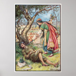 Vintageillustration Frank C. Pape Poster