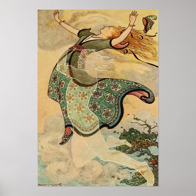 Vintageillustration Frank C. Pape Poster (Framsidan)