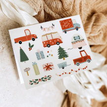 Vintageillustration God Jul Semester