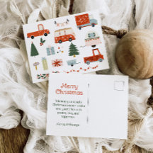 Vintageillustration God Jul Semester