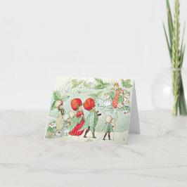 Vintageillustration Lille Lussar av Elsa Beskow Anteckningskort