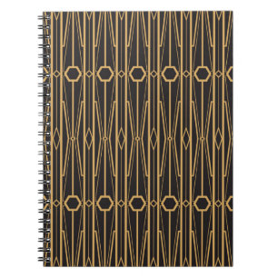 vintageillustration. Sömlöst geometriskt ornament Anteckningsbok