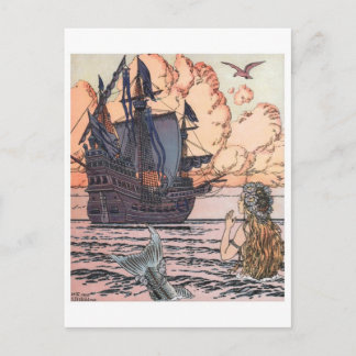 Vintageillustrationvykort Vykort