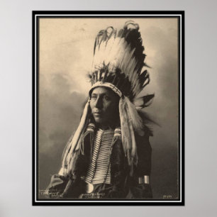 Vintageindier: Hubble stor häst, Cheyenne - Poster