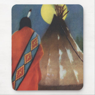 Vintageindier och Teepee Musmatta