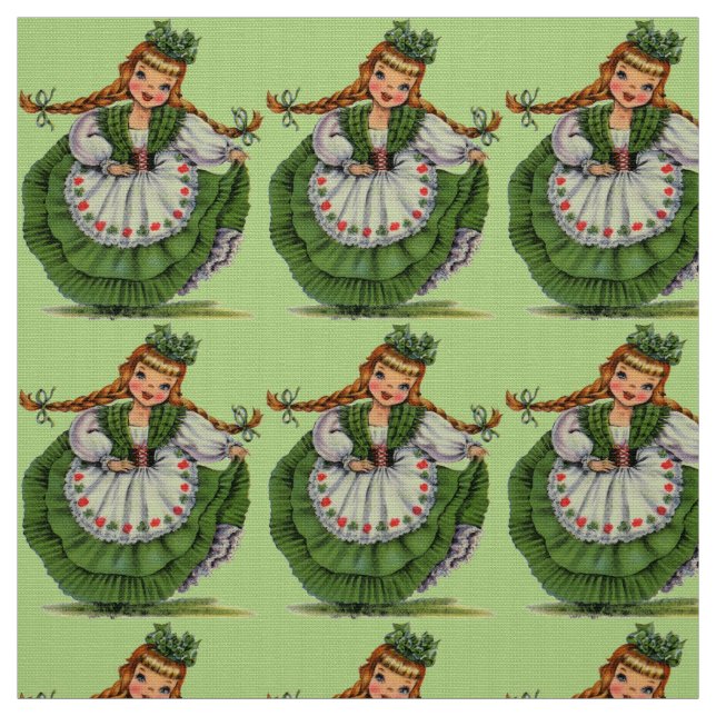 Vintageirländare Fröcken Tyg (Provkarta)