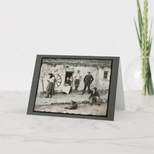 Vintageirländare Thatched stugan Kort