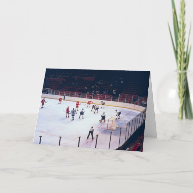 Vintageishockeymatch Kort (Framsida)