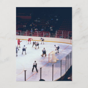 Vintageishockeymatch Vykort