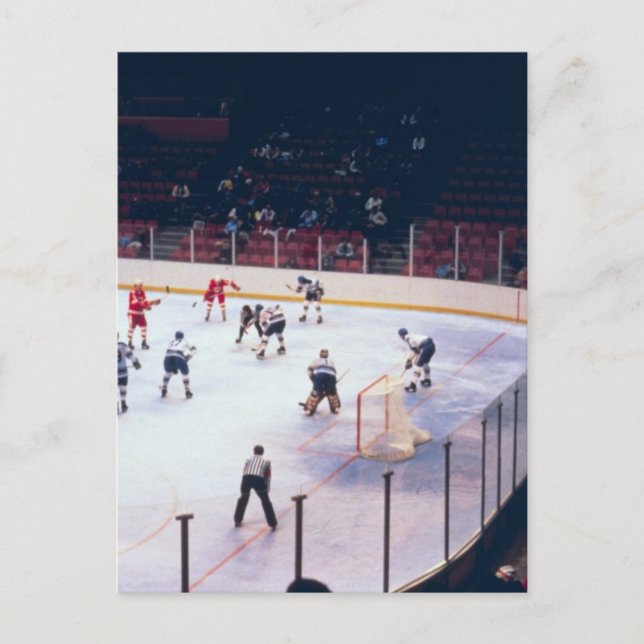 Vintageishockeymatch Vykort (Framsida)