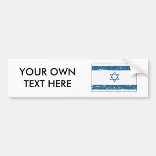 VintageIsrael flagga Bildekal