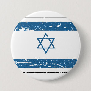VintageIsrael flagga Knapp