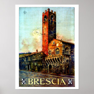 Vintageitalienare reser affischen Brescia Poster
