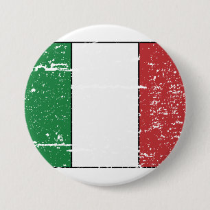 Vintageitalienflagga Knapp