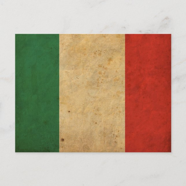 Vintageitalienflagga Vykort (Framsida)