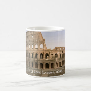 Vintageitalienmugg, yttre Coliseum, Rome Magisk Mugg