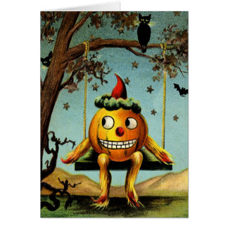 VintagejackO'Lantern Halloween kort