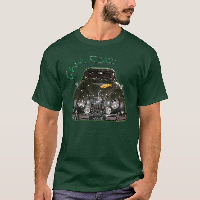 Vintagejaguar (ändringstext) t shirt (Framsida)