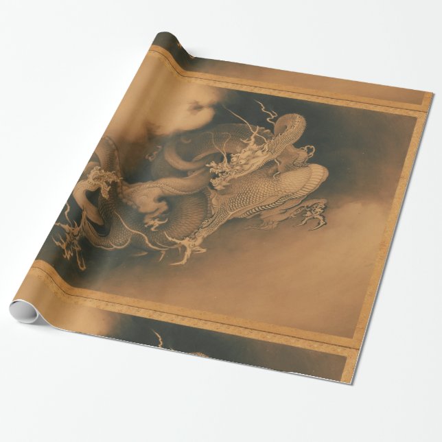 Vintagejapandrake Presentpapper (Utrullad)