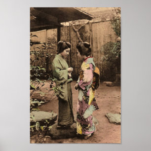 Vintagejapankvinnor Poster