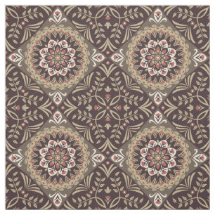 Vintagejord tonar bomullstyg 28" × 18", tyg