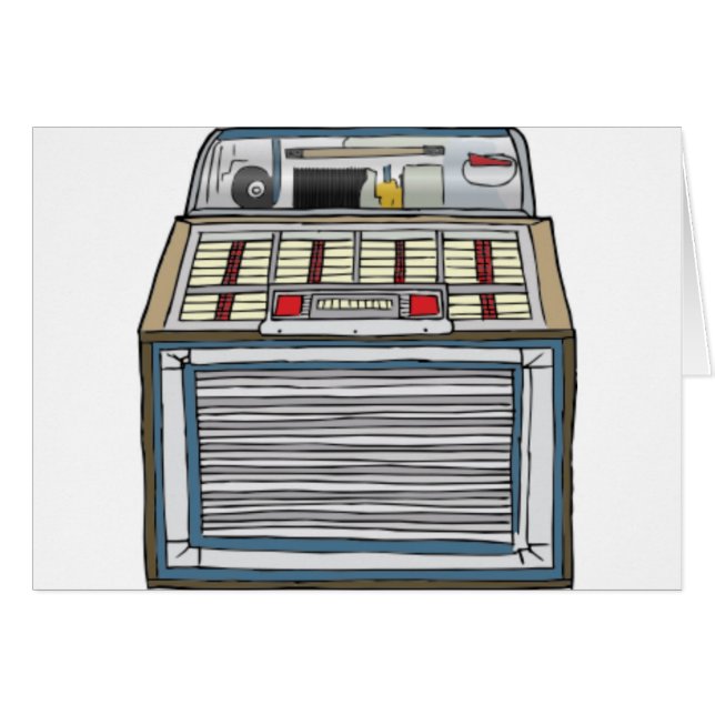 VintageJukebox Hälsningskort (Framsidan Horizontal)
