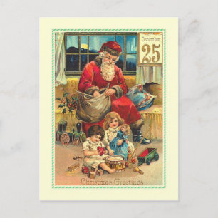 Vintagejul Helg Vykort