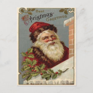 Vintagejul Helg Vykort