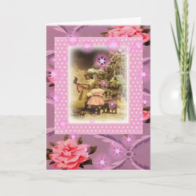 Vintagejul. Helgkort (Framsida)