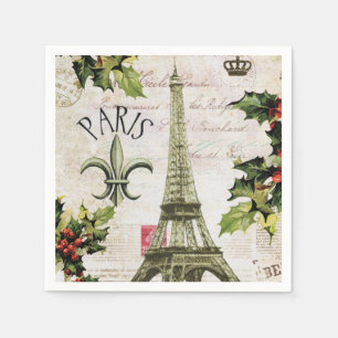 Vintagejul i Paris Pappersservett