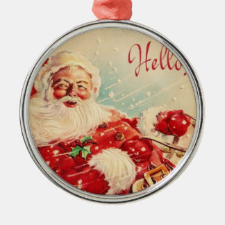 Vintagejul, Jolly jultomten Julgransprydnad Metall