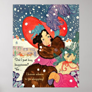 Vintagejul Shopaholic Poster